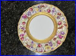 Vintage English Porcelain Dessert Plate, Royal Doulton, circa 1890