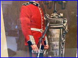 Vintage English Royal Guard Framed Reprint by Hanselmann