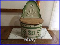 Vintage English SEL Tin Can, Antique, 24cm Used