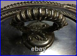 Vintage English Silver MFG. Corp Divided Serving Dish With Cover Made In U. S. A