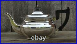 Vintage English Silver-plate Five Piece Tea Set Art Deco Style