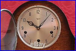 Vintage English'Smiths Enfield' 8-Day Mantel Clock with Westminster Chimes
