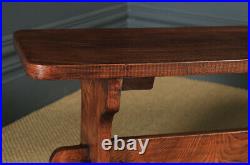 Vintage English Solid Elm 4ft Country Kitchen / Hall Bench / Seating (c. 1950)