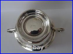 Vintage English Sterling Silver Cream Jug & Sugar Bowl, Hallmarked Birmingham