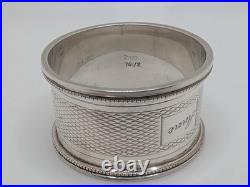 Vintage English Sterling Silver Napkin Ring Anne name engraving, dated 1957