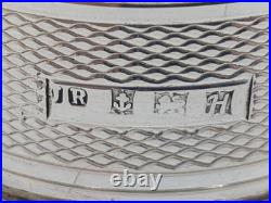 Vintage English Sterling Silver Napkin Ring Anne name engraving, dated 1957