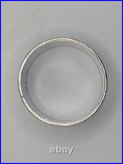 Vintage English Sterling Silver Napkin Ring James name engraving, dated 1962