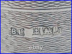 Vintage English Sterling Silver Napkin Ring Karen name engraving, dated 1950
