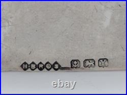 Vintage English Sterling Silver Napkin Ring MD initials engraving, dated 1948