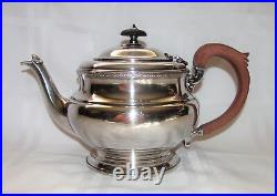 Vintage English Sterling Silver Teapot Adie Brothers Birmingham 1932