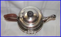 Vintage English Sterling Silver Teapot Adie Brothers Birmingham 1932