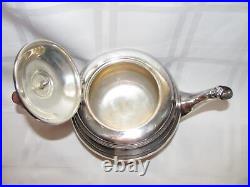 Vintage English Sterling Silver Teapot Adie Brothers Birmingham 1932