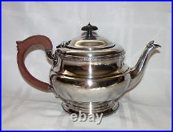 Vintage English Sterling Silver Teapot Adie Brothers Birmingham 1932