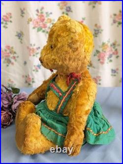 Vintage English Teddy Bear 30cm, 1960s Antique Bear