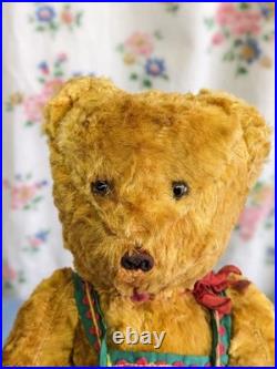 Vintage English Teddy Bear 30cm, 1960s Antique Bear