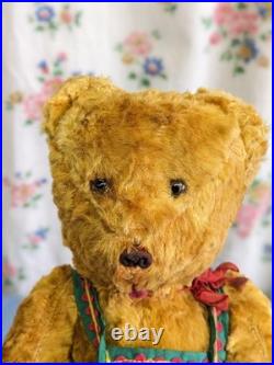 Vintage English Teddy Bear 30cm, 1960s Antique Bear