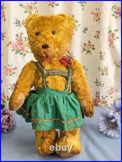 Vintage English Teddy Bear 30cm, 1960s Antique Bear