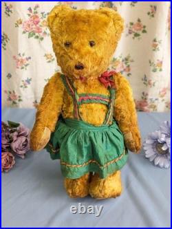 Vintage English Teddy Bear 30cm, 1960s Antique Bear