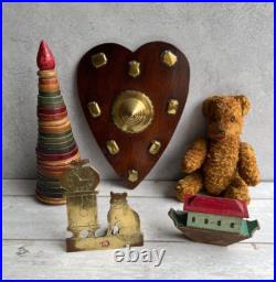 Vintage English Teddy Bear Hump Back Pronounced Nose Swivel Joints Circa 1930