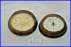 Vintage English Turned Wood Sundial