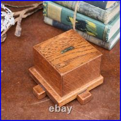 Vintage English W. O Paynter Oak Church Collection Chapel Donation Money Cash Box