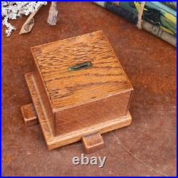 Vintage English W. O Paynter Oak Church Collection Chapel Donation Money Cash Box