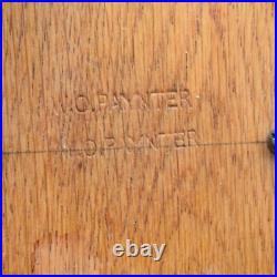 Vintage English W. O Paynter Oak Church Collection Chapel Donation Money Cash Box