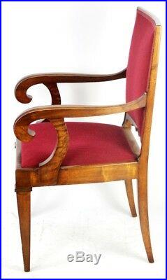 Vintage English Walnut Carver Armchair FREE Shipping PL4273
