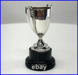 Vintage English sterling silver small trophy London 1953