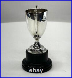 Vintage English sterling silver small trophy London 1953