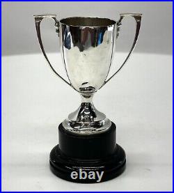 Vintage English sterling silver small trophy London 1953