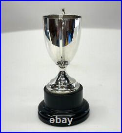 Vintage English sterling silver small trophy London 1953