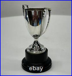 Vintage English sterling silver small trophy London 1953