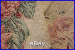 Vintage Fabric French large scale floral pattern English Cottage look cotton