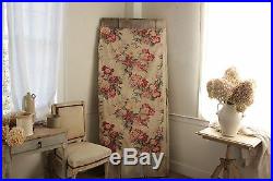 Vintage Fabric French large scale floral pattern English Cottage look cotton