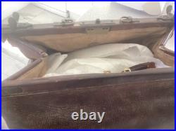 Vintage Finnegan Manchester English Leather -Doctor's case In need of TLC