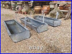 Vintage Galvanise hanging trough garden Planter feed Trough Quality