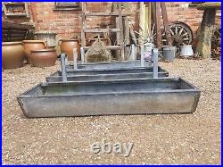 Vintage Galvanise hanging trough garden Planter feed Trough Quality