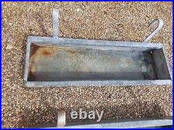 Vintage Galvanise hanging trough garden Planter feed Trough Quality