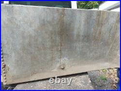 Vintage Galvanised Steel Riveted Water Tank Large, project table industrial x3