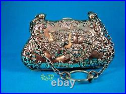 Vintage HENRY MATHEWS English. 925 Sterling Silver PURSE. Attractive Design