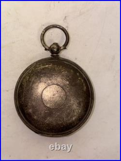 Vintage John Bennett London Antique Silver English Pocket Watch Male Accessory