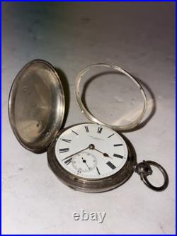 Vintage John Bennett London Antique Silver English Pocket Watch Male Accessory