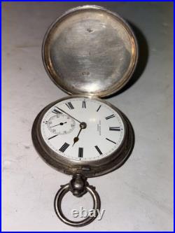 Vintage John Bennett London Antique Silver English Pocket Watch Male Accessory