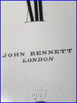 Vintage John Bennett London Antique Silver English Pocket Watch Male Accessory