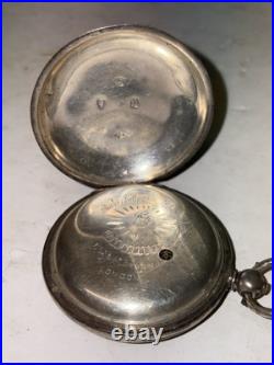 Vintage John Bennett London Antique Silver English Pocket Watch Male Accessory