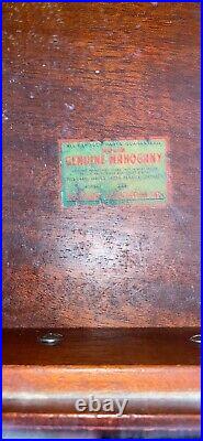 Vintage Kilng Night Stand Solid Mahogany 18th Century English Style 805 USA