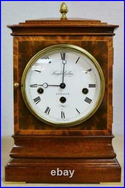 Vintage Knight & Gibbins Mahogany Musical Triple Chime Kieninger Mantel Clock