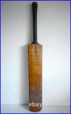 Vintage LAMBERTS Treble spring cricket bat SH Antique Wilfred Rhodes 1920's