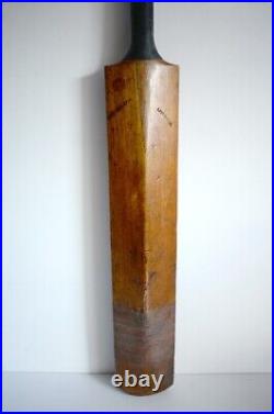 Vintage LAMBERTS Treble spring cricket bat SH Antique Wilfred Rhodes 1920's